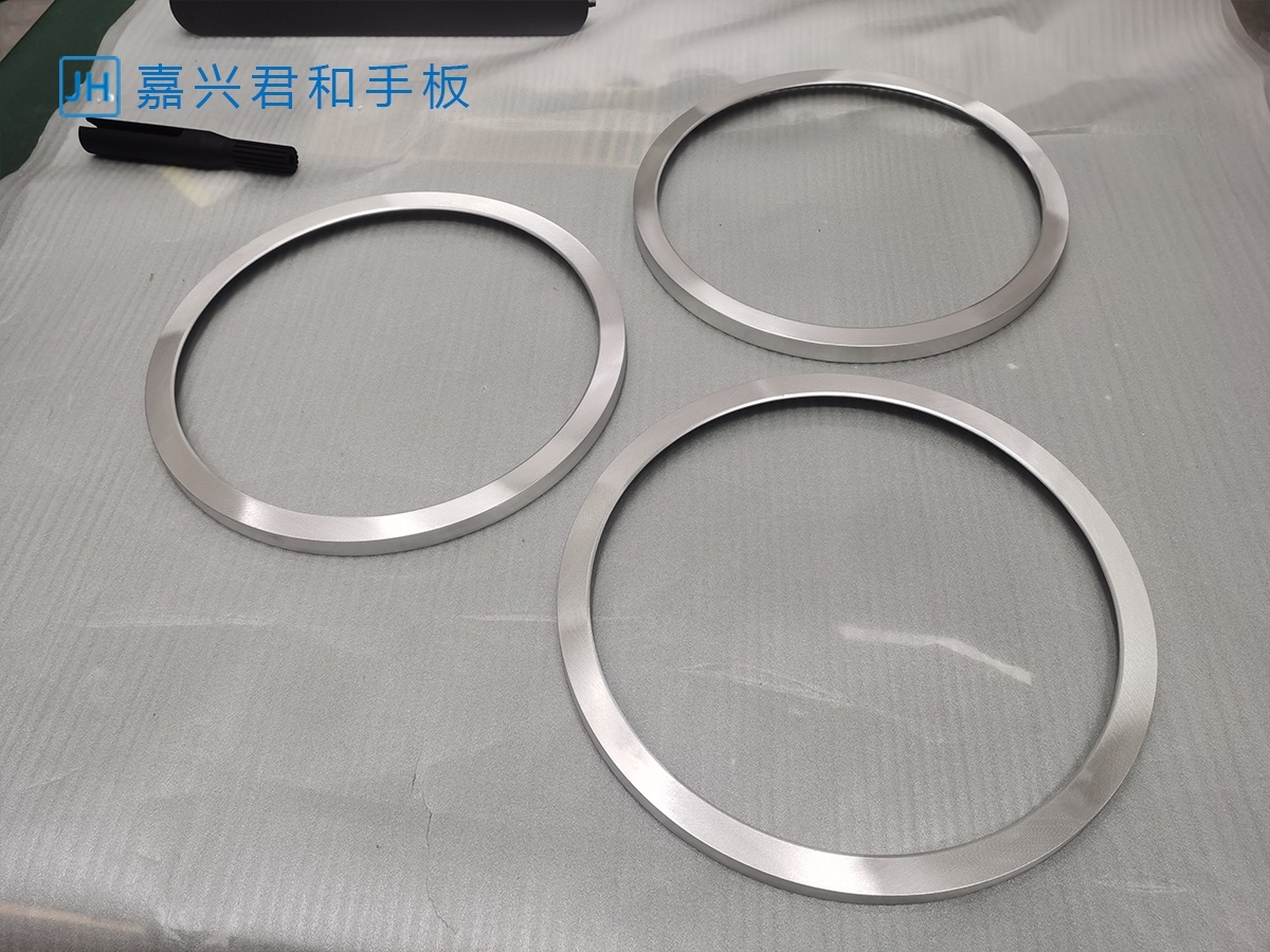 嘉兴君和CNC手板案例-精整后不锈钢圆环手板成品实拍